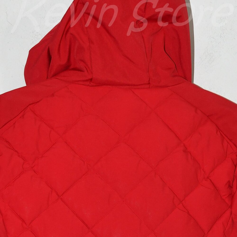 Red (Crimson) - Tommy Hilfiger Ladies' Quilted Jacket - Picture 11 of 11